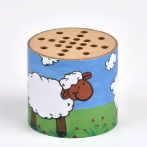 Antik im Hartpappe Gehäuse L - Schafmotive