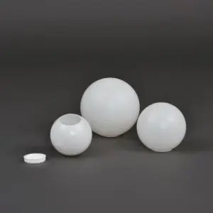 3er-Set Deko-Kugeln (weiß) – Ø 15, 12, 10cm mit Deckel